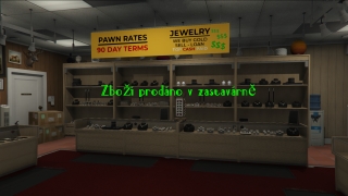 Zboží prodáno v zastavárně Fivem