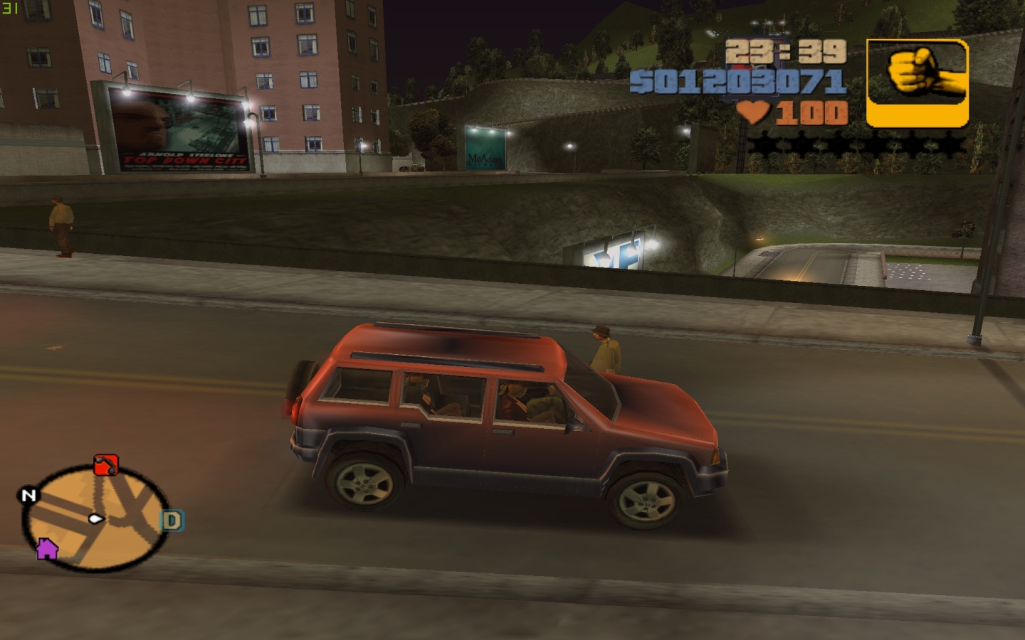 GTA 3   2 šlapky v jednom autě.