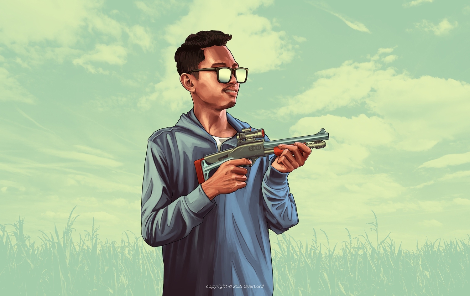 GTA 5 illustration style