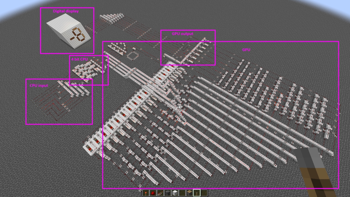 4 bit Minecraft calculator