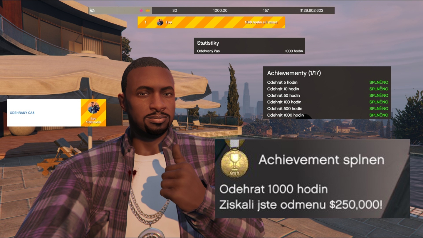 1000 hodin na FiveM! / 1000 hours on FiveM!