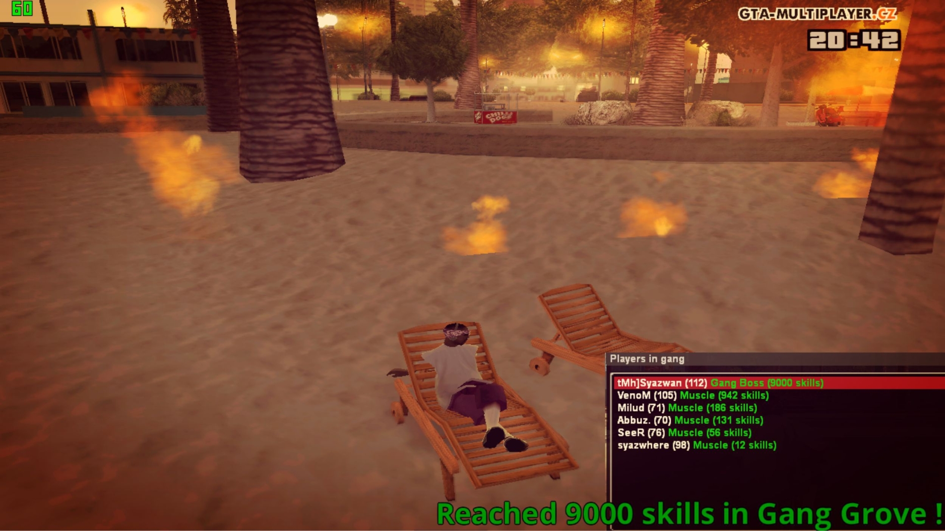 Reach 9000 skills in Grove Steet <333