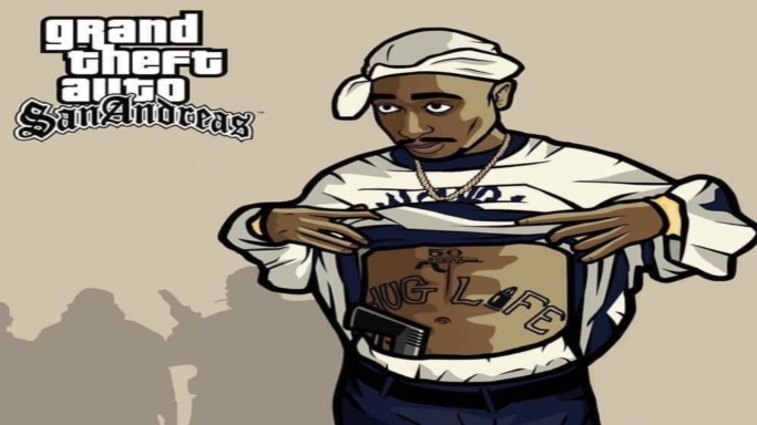 Tupac Artwork In GTA San Andreas