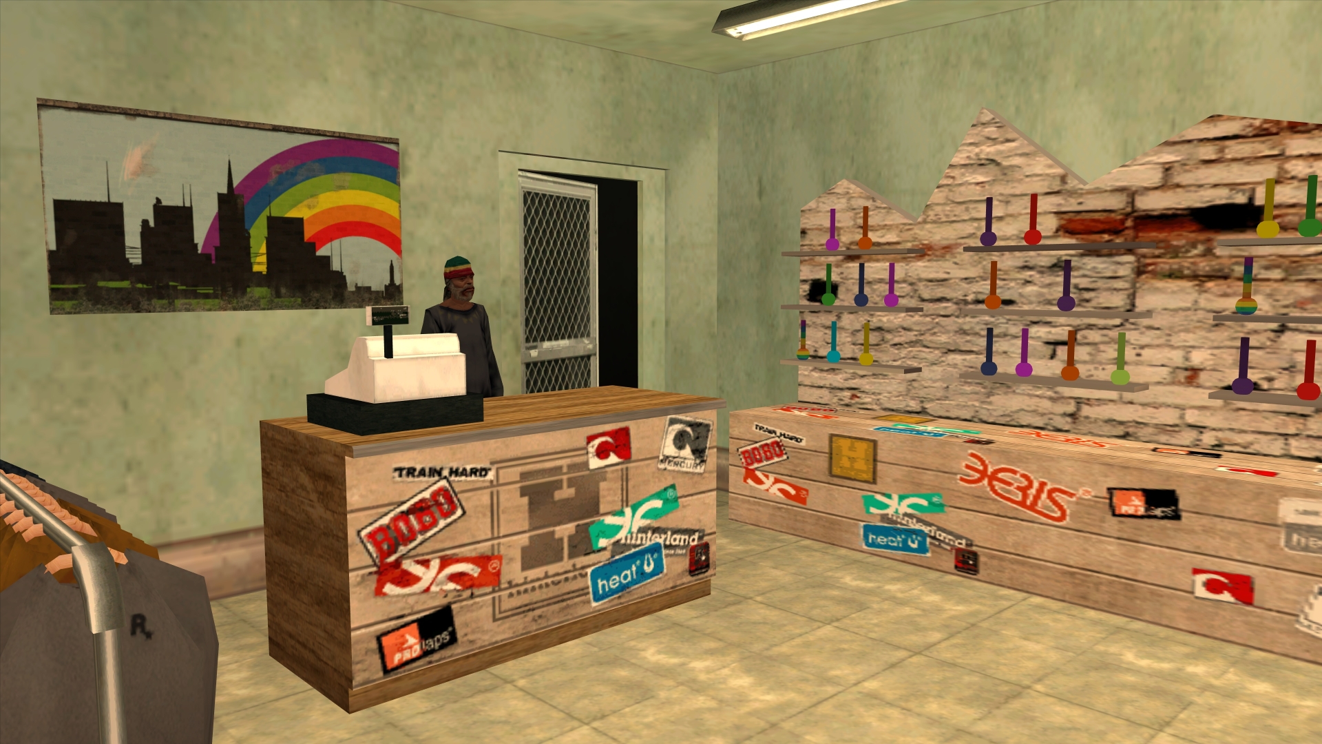 Weed shop interior