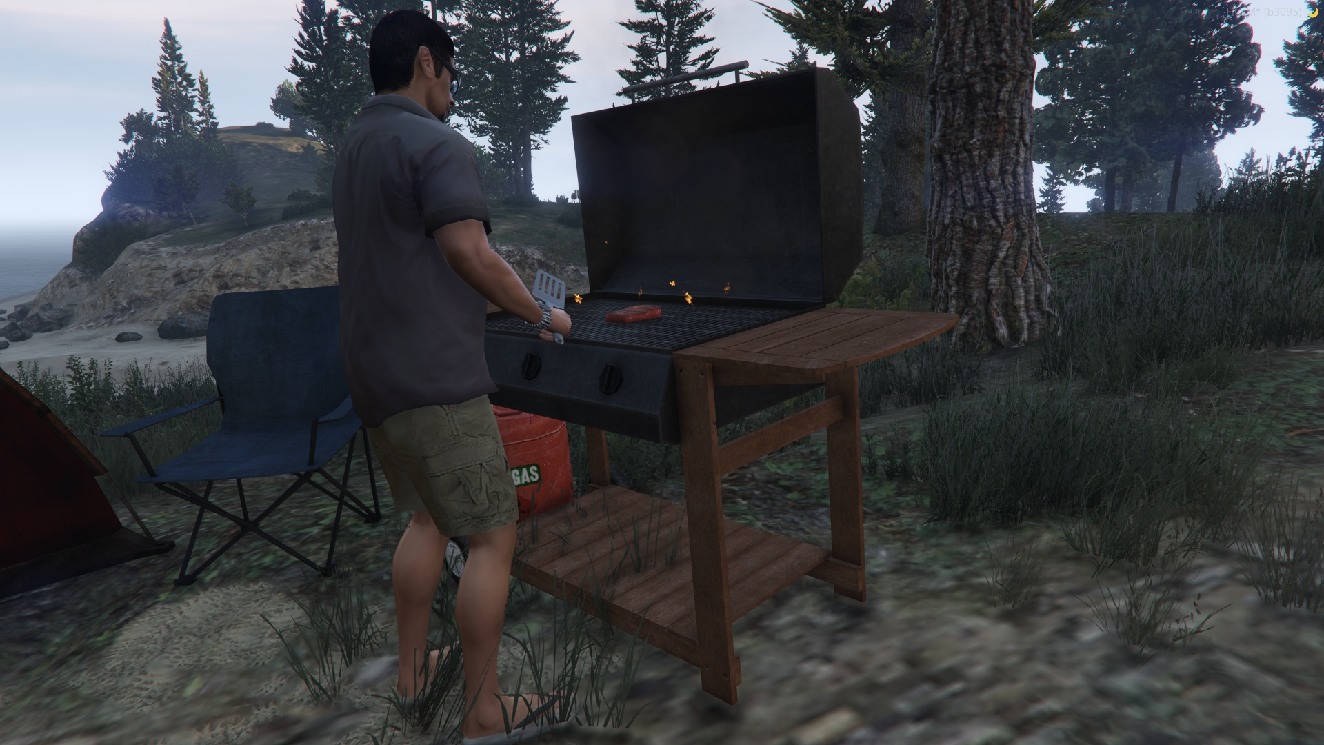 Gril v kempu / Barbecue in camp