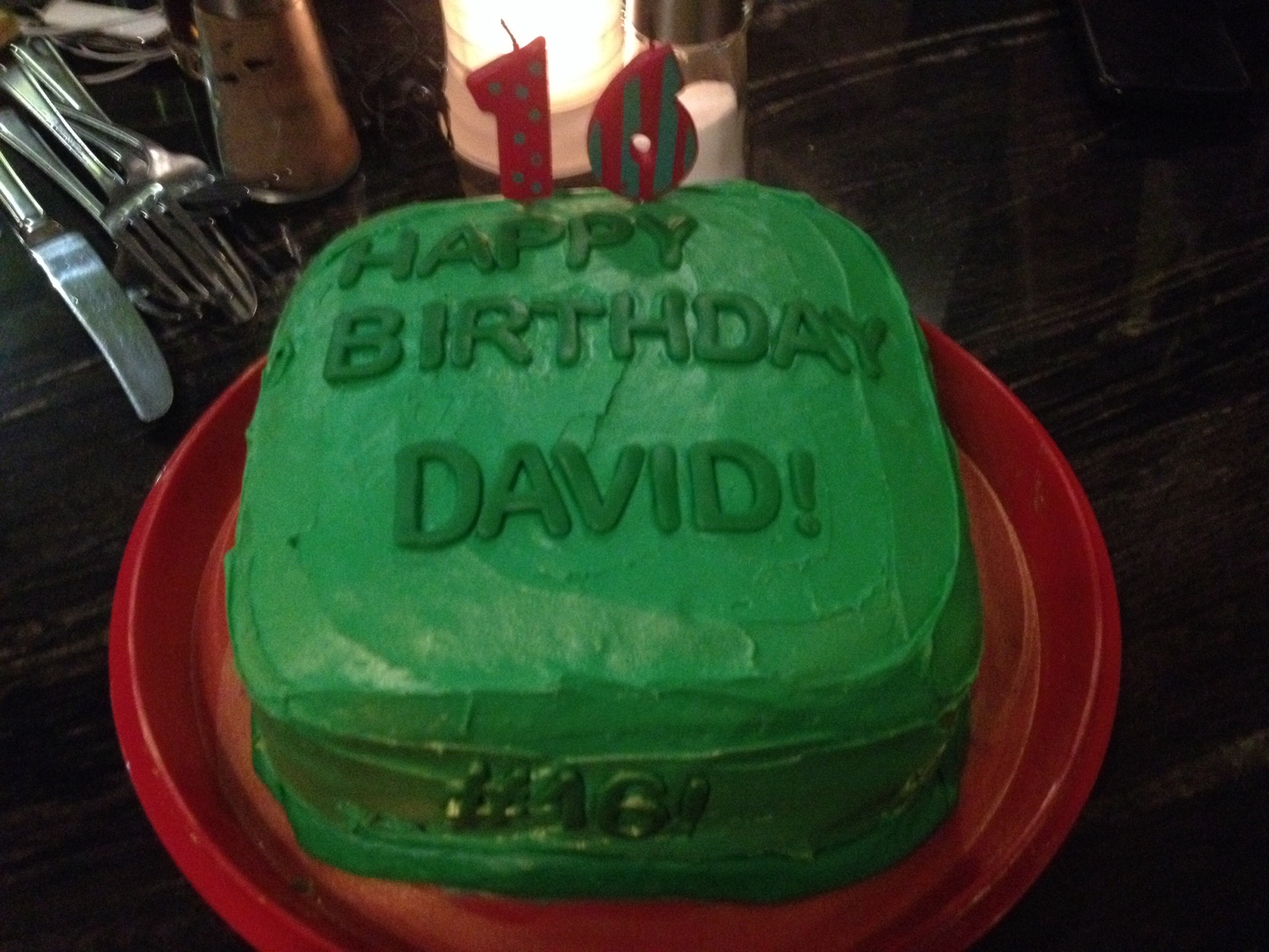 DavidPC's Green Birthday Cake