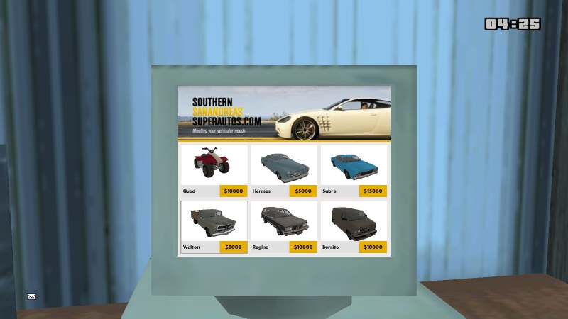 Southern san andreas super autos где находится