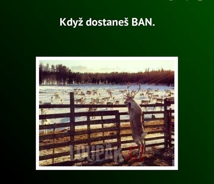 Keď dostaneš ban