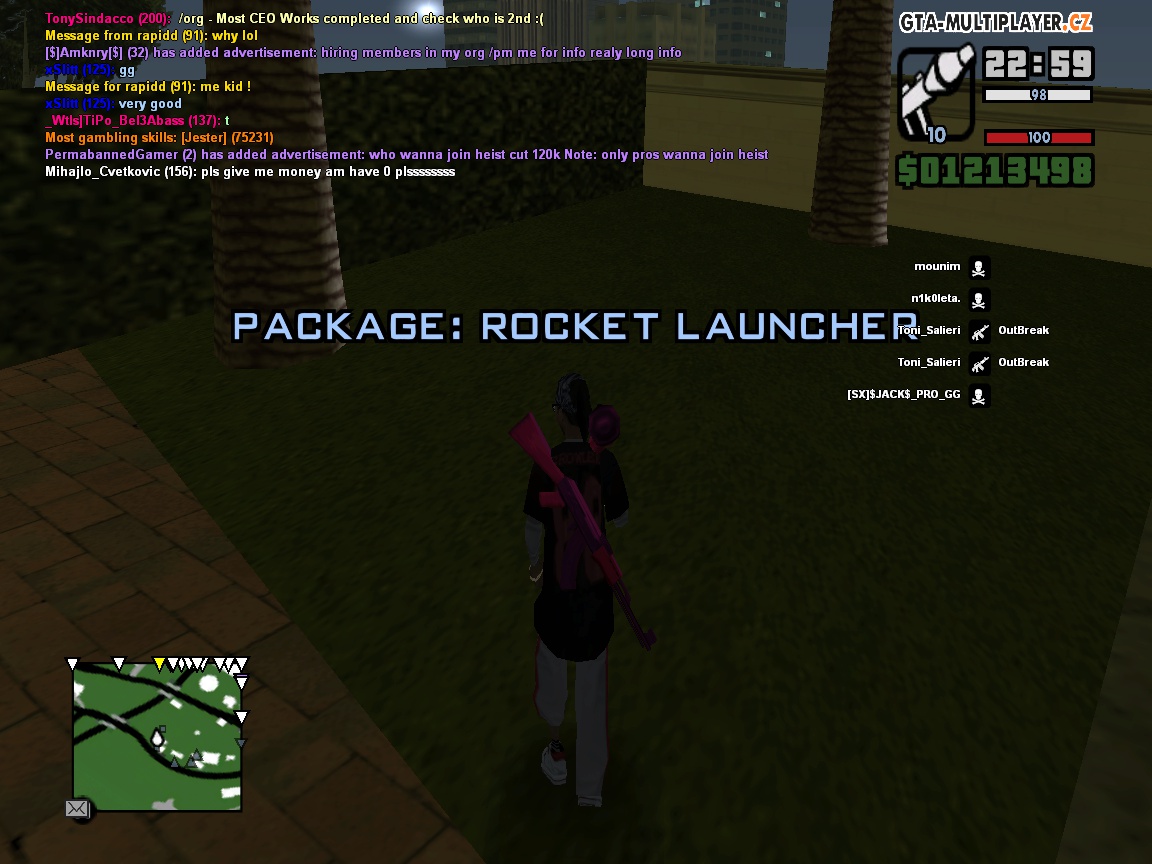 10 rocket launcher from package hidden again :D !