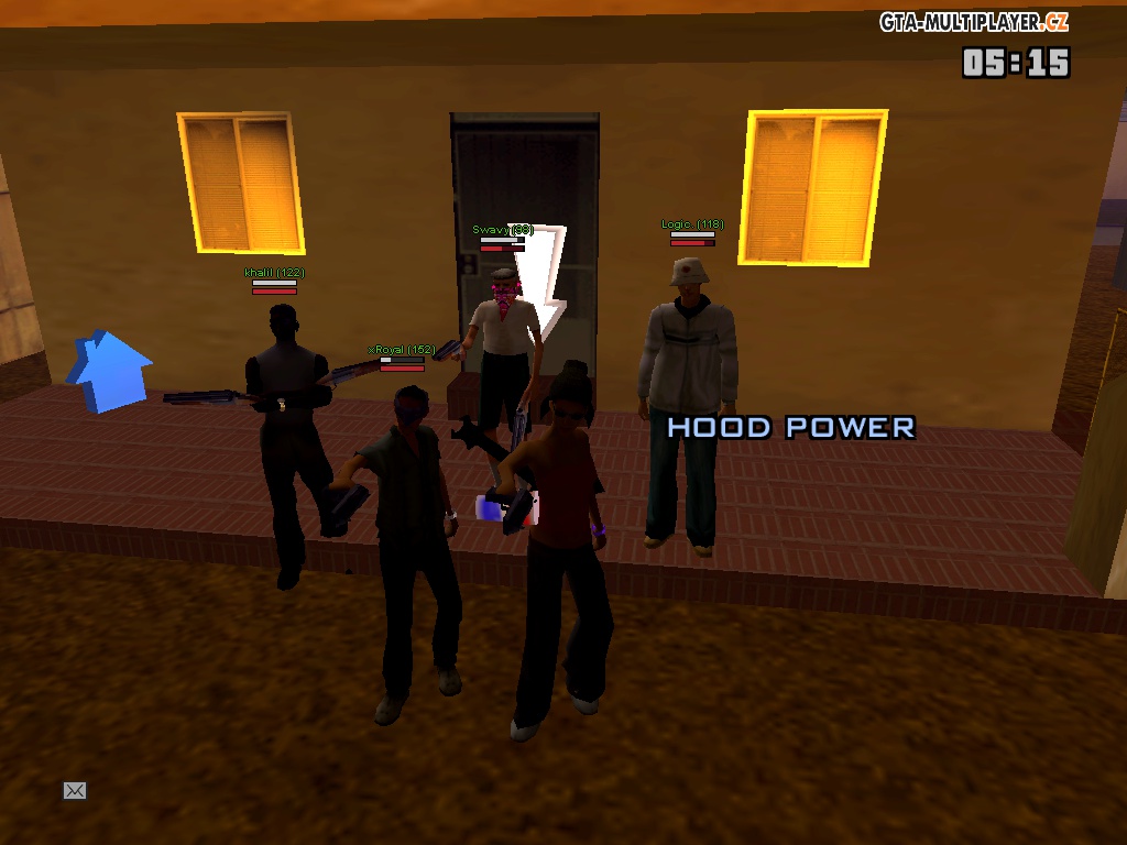 Chilling with my mates from Grove Street