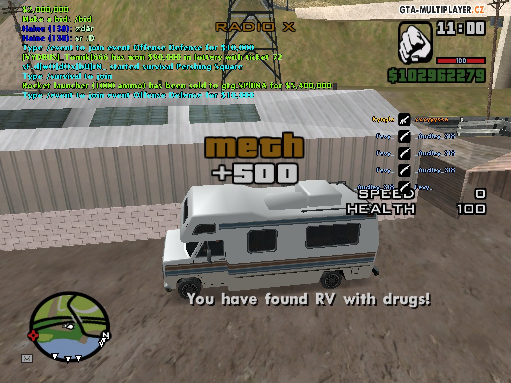 RV van with drugs @ Flint county