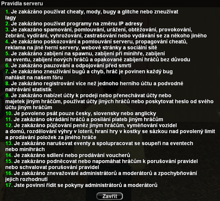 Aktuální/actual pravidla/rules 2k22