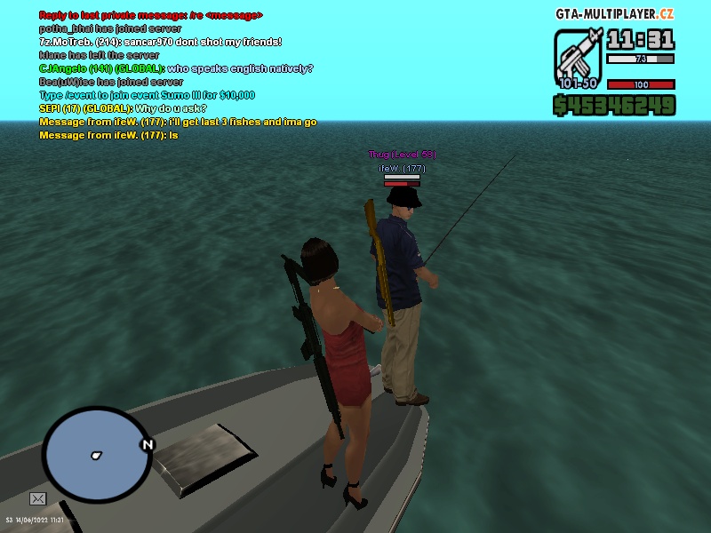 Catching a Fish with ifeW. <3