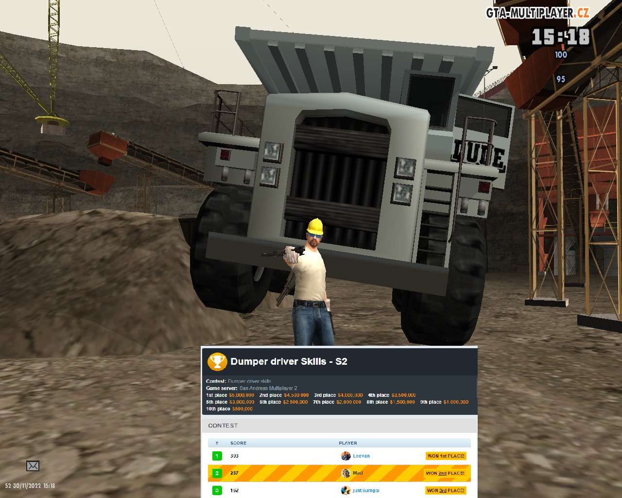 Dumper driver contest