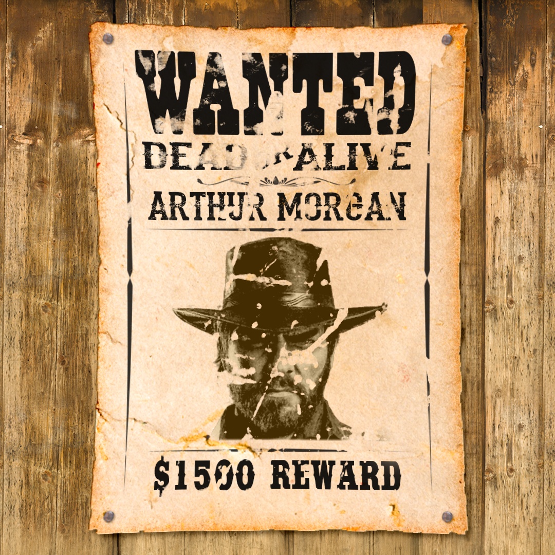 Arthur Morgan Wanted Poster