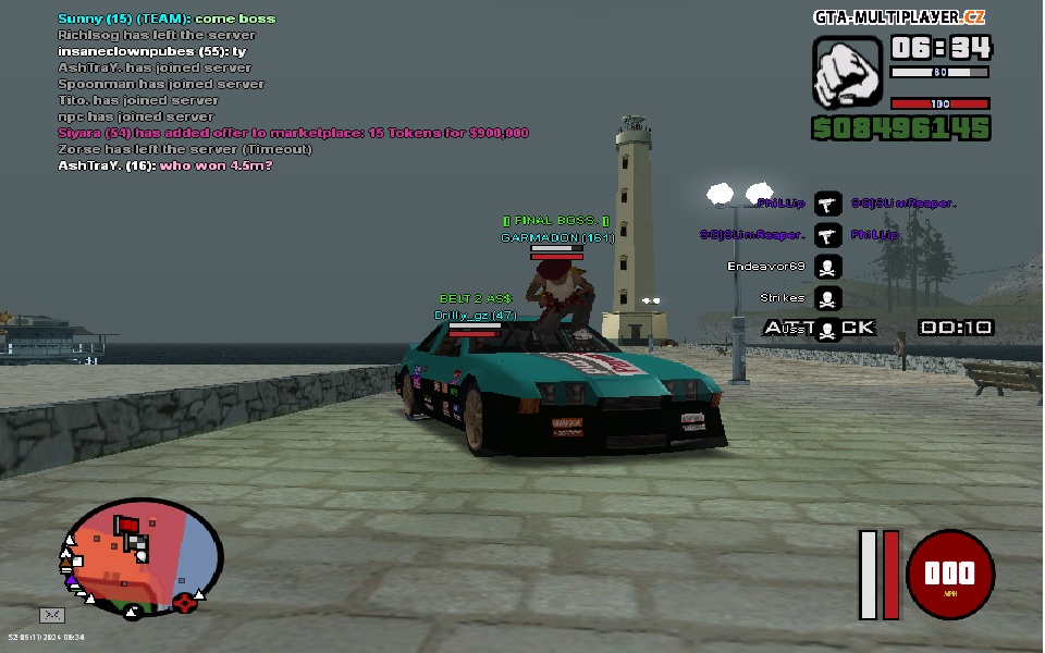 Turfing with Our GangBoss GARMA<3 wth my hotring Car 