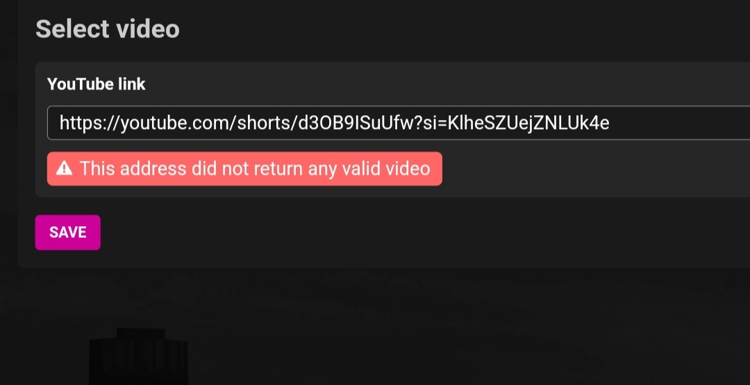 Why cant upload videos