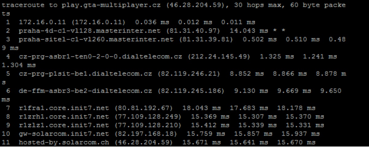 traceroute from linux