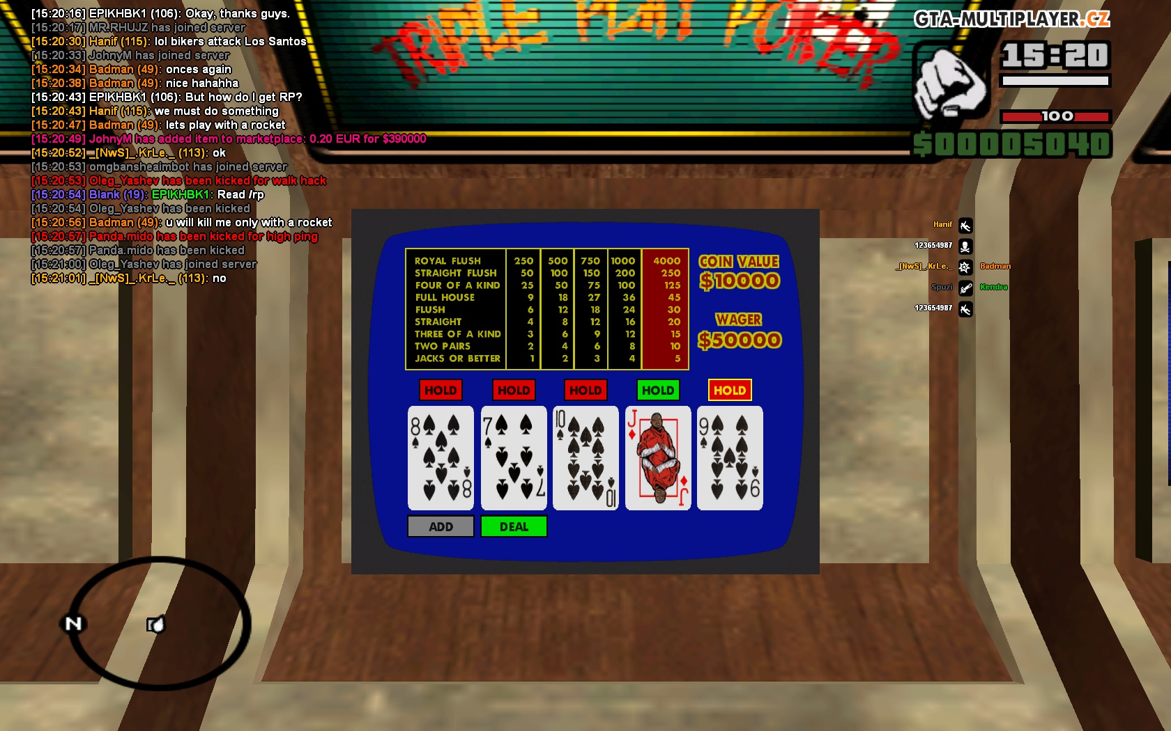 Pokus o Royal Flush #1