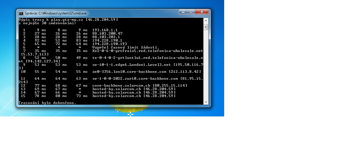 Tracert 12.8.2014