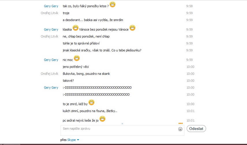 Skype konverzace II.