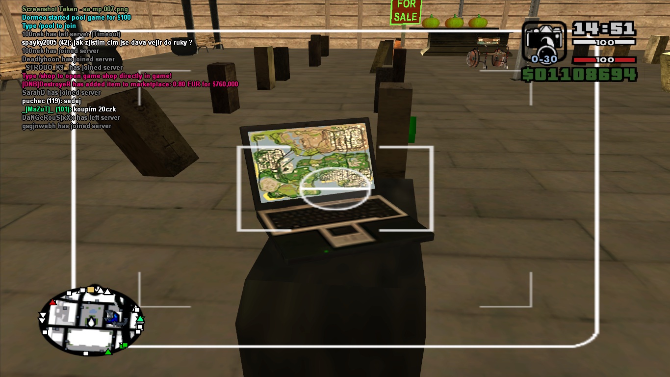 Laptop in GTA SA :D