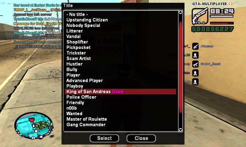 Thanks for King of SanAndreas :D