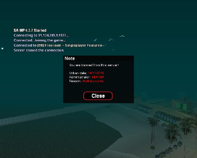 Banned Multiaccount Lol!