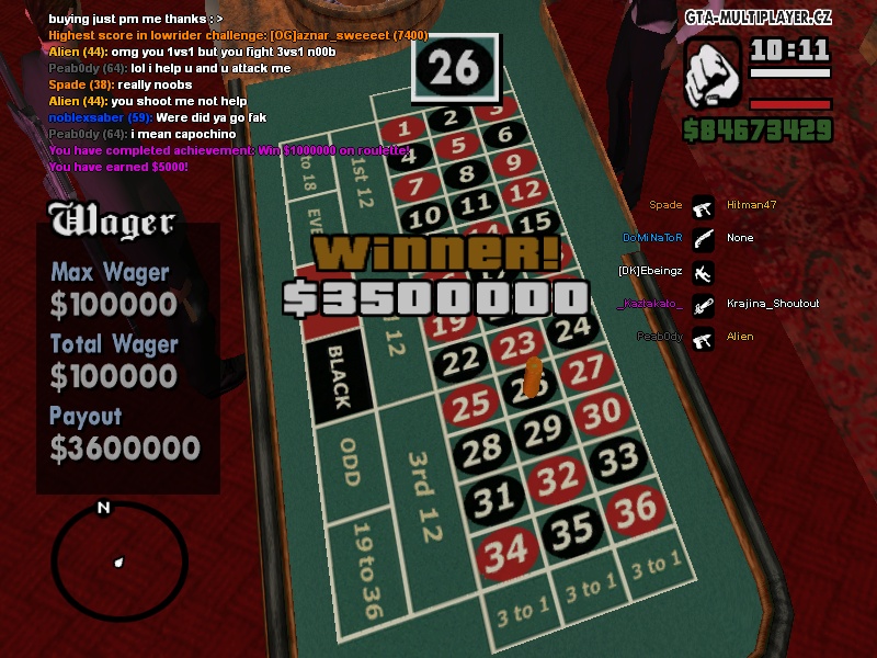 Roulette win