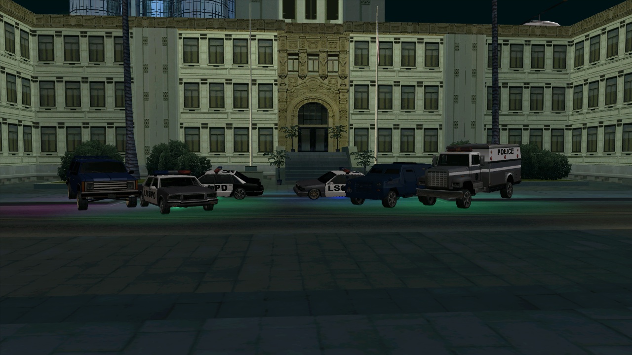 mint. & bust's FT Police Vehicles in front of LSPD!