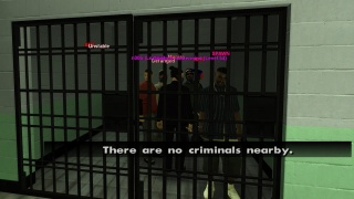 Game says that no criminals nearby.