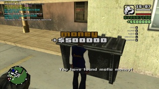 Money in dumpster