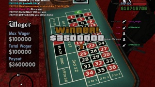 Winner on roulette