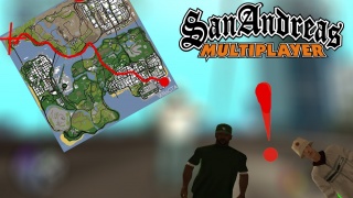 Walking across San andreas in samp