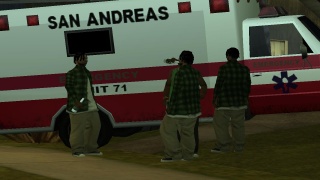 grove street gangsteri a sanitka