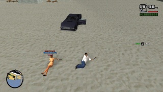 Chilling with my friend at the beach