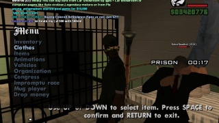 I can open Menu in Prison :D