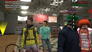 So, Tommy Vercetti, Bear Grylls, Carl Johnson and a clown walk into ammunation...