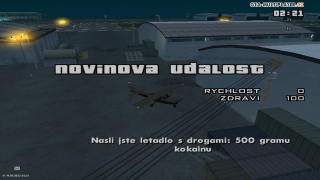 Novinna udalost - letadlo s drogami