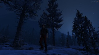 Enjoying winter outside of Los Santos.