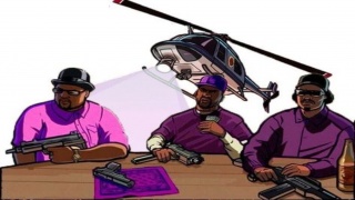 Big Smoke Sweet Ryder with purple shirt