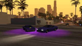 Infernus and Buffalo during sunset