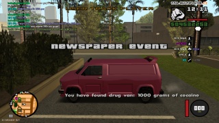 Newspaper event -Drug van LS