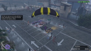 car meet from parachute view