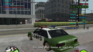 Bug reports on GTA SAMP on police job