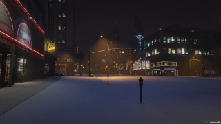 Vinewood Boulevard in winter