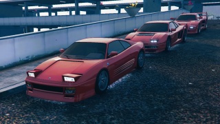 Three red old supercars :)