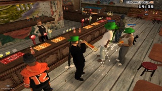 St.Patricks DAY with boys in bar 