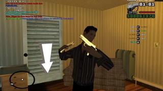 gold chrome weapons for gta sa