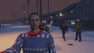 grove street familes in the snow :)